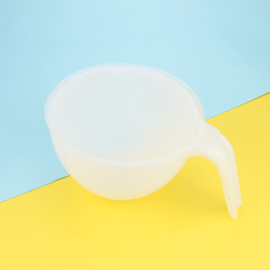 Transparent White Mixing Bowl With Handle Plastic Dishwasher <b>Safe</b> Baking Pastry <b>Tools</b> - Product Image 2