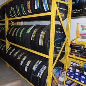 Sistema di scaffalature impilabili per pneumatici pesanti scaffale per pneumatici vendita calda magazzino metallo assemblaggio personalizzato 10 pezzi colore personalizzato