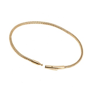 Yiwu Aceon velo in acciaio inox coda di <span class=keywords><strong>volpe</strong></span> catena a maglie strette donne elegante catena rotonda cilindro chiusura a scatto braccialetto - Product Image 1