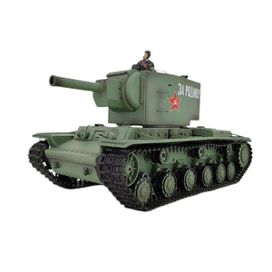 1/16 Heng Long Russie <span class=keywords><strong>KV</strong></span>-2 Char Lourd de Combat 3949-1 2.4G Infrarouge Lumières Fumigènes Son Effets Sonores Chariot Métallique RC Jouet Tir BB Airsoft - Product Image 1