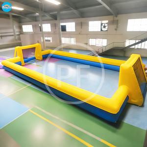 Campo de fútbol de burbujas inflable de pared alta comercial campo de fútbol juego deportivo Campo de arena a la venta - Product Image 1