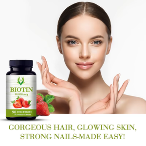 Gomitas de biotina OEM ODM con sabor a fresa, suplemento dietético para la salud digestiva y para mejorar la energía en adultos. - Product Image 2