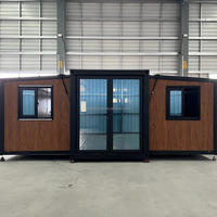 Maison conteneur préfabriquée pliable et extensible de 30 pieds avec structure en acier pour chambre, bureau, bâtiment, villa, appartement