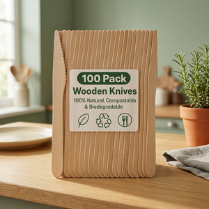 Lot de 24 fourchettes de dégustation en bois rustique biodégradable marron clair et mini-cuillères de 4 pouces pour fêtes, mariages et utilisation en extérieur - Product Image 3