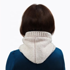 Mũ len cổ điển có gân dệt kim dành cho nữ Cô gái dày Coldproof Balaclava Beanie Ngoài trời Đi xe đạp cổ thể thao Câu cá - Product Image 5