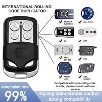 Télécommande sans fil universelle 315/433,92 MHz à 4 boutons, télécommande en métal ABS, duplicateur de télécommande pour porte de garage, porte automatique