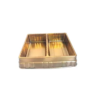 Factory supplier food take out packaging disposable 2 compartment plastic pastry boxes Prepared Food container manufacturer