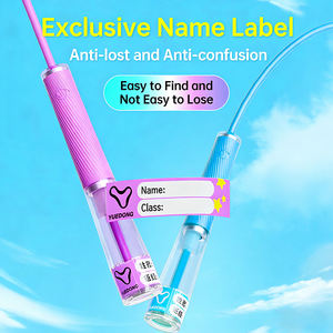 Équipement de fitness pour enfants, cordes à <span class=keywords><strong>sauter</strong></span> segmentées réglables pour filles et garçons avec poignées incassables - Product Image 4