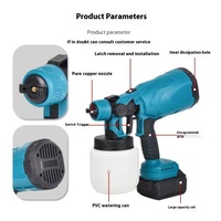 Pistolet de pulvérisation sans fil portable avec pression de 2000 PSI, pulvérisateur de peinture électrique sans air OEM pour l'automobile, les meubles et les projets de bricolage