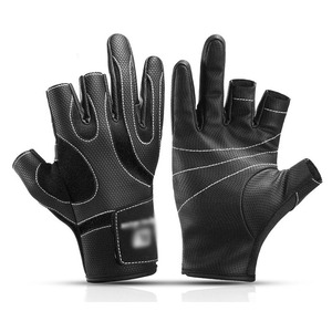 Non-slip Cycling Half Finger Gloves Three Fingers Gloves High Quality Outdoor Sports Camping Fishing Support Custom Logo 1 Piece