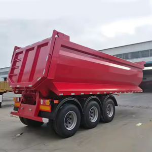 Semi-remorque benne basculante arrière 80 tonnes pour camion, occasion, à vendre - Product Image 5