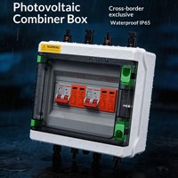 Kotak Kombiner Fotovoltaik DC 1000V IP65 Plastik DC/AC Luar Ruangan untuk Distribusi Tenaga Surya 40A/25A