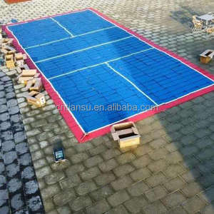 Dalles en plastique à emboîtement résistantes aux UV, faciles à installer, pour terrains de basketball, de volleyball, de football, de tennis, de badminton, type gazon - Product Image 3