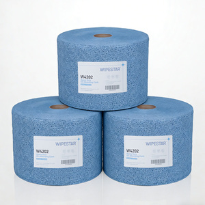 WIPESTAR Chiffons de nettoyage robustes en cellulose non tissée, lingettes pour taches <span class=keywords><strong>d</strong></span>'huile, rouleau jumbo pour salle blanche, rouleau de lingettes de nettoyage industriel - Product Image 1