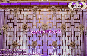 Panneau mural de bougie de mariage élégant Décoration de scène unique pour mariage Meilleure décoration murale avec bougies - Product Image 6
