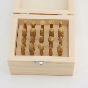 20 חתיכה של חול בסדר, צרוד ראש שחיקה גילוף מחט יהלום ידית שחיקה כלי - Product Image 1