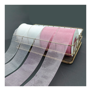 Nastro in Organza Colorato in Poliestere da 3-75MM di Larghezza per Confezioni Regalo con Logo e Nome del Marchio - Product Image 3