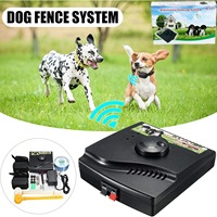 Intelligentes Kabelloses Wasserdichtes Haustier-Zaun-Halsband für Hunde und Katzen Wiederaufladbarer Bellstopper mit Vibration und Elektroschock-Training 10-20