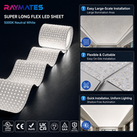 Panneau lumineux LED ultra-fin et flexible DC24V avec diffuseur de surface rétroéclairé pour rétroéclairage de comptoir en pierre d'onyx artificielle