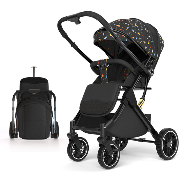 Hot Selling Lightweight Stroller One Click Folding Travel Baby Stroller Produced by China Factory with Custom Logo Packaging