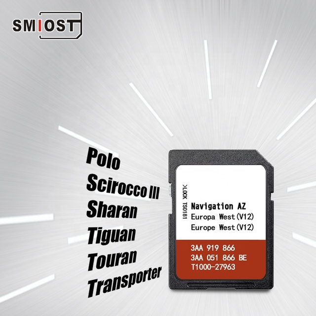 SMIOST Car Sat Nav GPS Navigation Changeable CID SD Card for VW AZ V12 East Europe OST