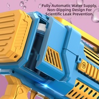 Machine à bulles électrique entièrement automatique à sept couleurs pour enfants, 36 trous, fonctionnant sur piles, jouet d'été en plastique pour l'extérieur