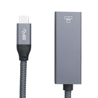 Adaptador de Red USB Tipo C a Ethernet de 10G para MacBook, Externo, Cableado, con Certificación RoHS