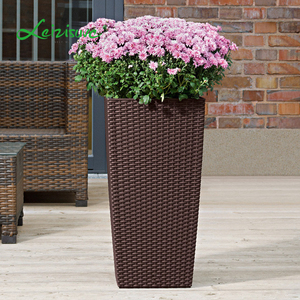 <span class=keywords><strong>Pot</strong></span> <span class=keywords><strong>de</strong></span> fleurs et planteuses décoratives en rotin, rectangles d'<span class=keywords><strong>extérieur</strong></span>, vente en gros, 12 pièces - Product Image 4