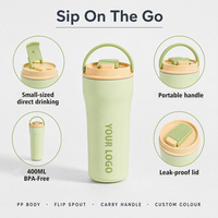 Bouteille d'eau de sport portable avec poignée, à boire directement, sans BPA, en plastique écologique, réutilisable, pour la salle de sport, le camping, les voyages