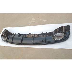 Đối Với Audi A6 Nâng Cấp Lên Bộ Thân Máy RS6 Bộ Khuếch Tán Màu Đen Điều Chỉnh Phía Sau Cho Bình Thường 2016 2017 2018 - Product Image 5