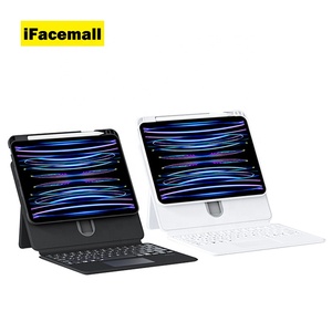 Étui clavier magique IFacemall pour <span class=keywords><strong>iPad</strong></span> 7 8 <span class=keywords><strong>9</strong></span> 10,2 pouces, étui de tablette intelligent sans fil BT, housse <span class=keywords><strong>folio</strong></span> avec clavier rétroéclairé et pavé tactile - Product Image 6