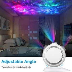 โคมไฟโปรเจคเตอร์เลเซอร์บลูทูธ โคมไฟบรรยากาศท้องฟ้าเต็มไปด้วยดวงดาว โคมไฟบรรยากาศควบคุมด้วยเสียง โคมไฟโปรเจคเตอร์เนบิวลาสีสันสดใส โคมไฟโปรเจคเตอร์ควบคุมระยะไกล - Product Image 4