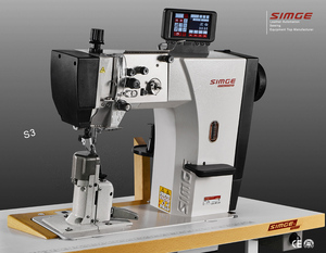 Machine à coudre industrielle automatique S3 pour la couture et la découpe de semelles de chaussures en cuir avec alimentation 220V - Product Image 2