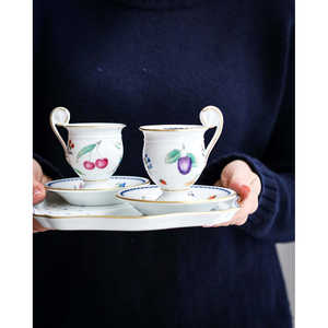 Service à café et thé en métal Richard Ginori Andria, 600 ml, avec soucoupes, pour fêtes et hôtels – Collection Luxe Italien - Product Image 4