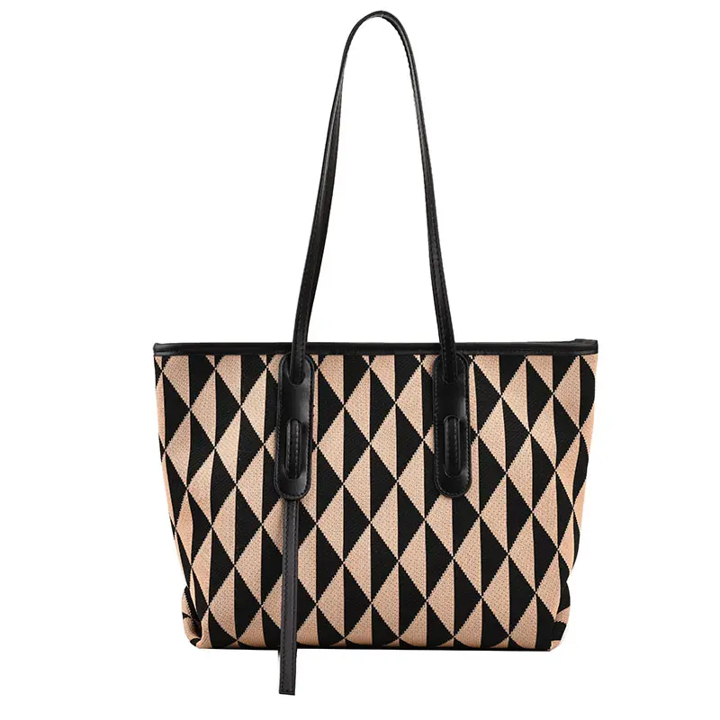 New big bags for women handbag china wholesale women's handbags sets Fashionable and large capacity black and white bags