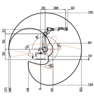 Bras robotisé de soudage à 6 axes, portée de 2010 mm, charge utile de 12 kg, IP65, bras robotisé industriel, logo personnalisable, CE