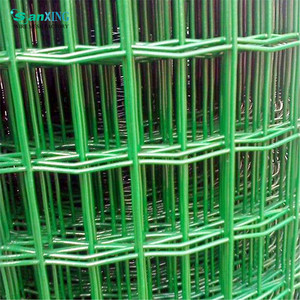 European Style Welded Garden Fence Green Coated Wire Fence for Outdoor Use - Product Image 1
