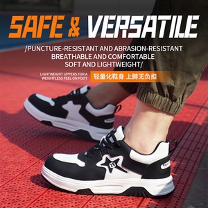Nuevo <span class=keywords><strong>Calzado</strong></span> de Seguridad <span class=keywords><strong>Laboral</strong></span> para Hombre, Estándar Europeo, Puntera de Acero, Microfibra, Resistente a Pinchazos y Impactos, Deportivo - Product Image 3
