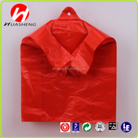 Sacs de courses en T-shirt recyclé MDPE, sacs en plastique noirs en forme de T-shirt, sacs en T-shirt réutilisables en LDPE, sacs plastiques noirs
