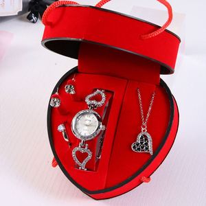 Ensemble cadeau promotionnel en gros, montre + boîte cadeau de bijoux pour les petites amies, la fête des mères et la Saint-Valentin - Product Image 6