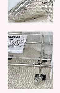 Modern Durable Acrylic Stainless Steel <b>Small</b> <b>Coffee</b> <b>Table</b> Mobile Cart Trendy High-End Sofa Side <b>Table</b> Home Furniture School - Product Image 4