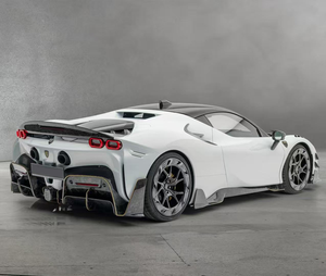 Kit carrosserie pour <span class=keywords><strong>Ferrari</strong></span> <span class=keywords><strong>SF90</strong></span> M-Style, kit carrosserie haute qualité en fibre de carbone sèche tissée sergé, modification premium, pièces de voiture améliorées - Product Image 4