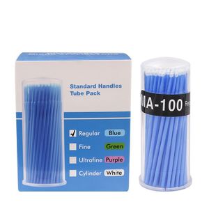 Hisopos de algodón nano morados, 100 unidades, para desmaquillar, limpiar delineador de ojos, para rostro y ojos - Product Image 2