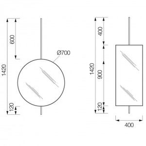 Boffi Elementi Espejo de baño LED iluminado Interruptor táctil Espejo de pared para baño Sala de estar IP44 Espejo elegante para Decoración - Product Image 4