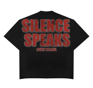 Camiseta Vintage <span class=keywords><strong>de</strong></span> Peso Pesado ZhengShan para <span class=keywords><strong>Hombre</strong></span>, Corte Holgado, con Gráfico <span class=keywords><strong>de</strong></span> Jesús, Estilo Gótico Urbano, 100% Algodón Tejido - Product Image 4