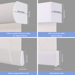 ستائر نوافذ مخصصة جاهزة من قماش واقي من الشمس، ستائر نوافذ شبه معتمة آلية، ستائر دوارة للمكاتب والفنادق - Product Image 2