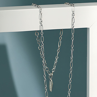 Chaînes fines en or 18 carats, colliers ras du cou pour femmes, chaînes en argent sterling 925, chaînes tendance pour filles, collier clavicule, bijoux personnalisés de créateur
