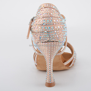 Zapatos de baile latino con diamantes de imitación, para mujer - Product Image 6