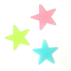 100 pezzi 3D bagliore soggiorno decorazione <span class=keywords><strong>per</strong></span> bambini colore miscelazione stelle luminose adesivo da parete - Product Image 1
