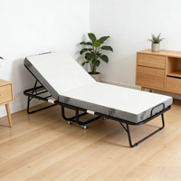 Cadre de lit en acier pliable et réglable, moderne et personnalisé, direct usine, pour hôtels, salons, appartements, écoles, idéal pour la sieste portable